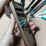 Custom Handmade Premium Cowhide Leather iPhone Case for iPhone 16/ iPhone 15/ iPhone 14, Custom Engraving Leather iPhone Case