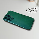 Handmade Premium Cowhide Leather iPhone Case for iPhone 16/ iPhone 15/ iPhone 14/ iPhone 13, Custom Engraved Leather iPhone Case