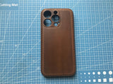 Handmade Premium Cowhide Leather iPhone Case for iPhone 16/ iPhone 15/ iPhone 14/ iPhone 13, Custom Engraving Leather iPhone Case, Gift 2025