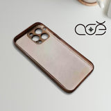 Handmade Premium Cowhide Leather iPhone Case for iPhone 16/ iPhone 15/ iPhone 14/ iPhone 13, Custom Engraving Leather iPhone Case, Gift 2025