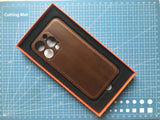 Handmade Premium Cowhide Leather iPhone Case for iPhone 16/ iPhone 15/ iPhone 14/ iPhone 13, Custom Engraving Leather iPhone Case, Gift 2025