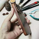 Handmade Premium Cowhide Leather iPhone Case for iPhone 16/ iPhone 15/ iPhone 14/ iPhone 13, Custom Engraved Leather iPhone Case, Gift 2025