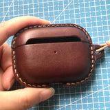 Handmade Premium Cowhide Leather Earphone Case for AirPods Pro/ Pro 2/ AirPods 3/ AirPods 4, Leather AirPods Case