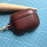 Handmade Premium Cowhide Leather Earphone Case for AirPods Pro/ Pro 2/ AirPods 3/ AirPods 4, Leather AirPods Case