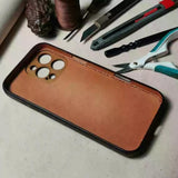 Handmade Premium Cowhide Leather iPhone Case for iPhone 16/ iPhone 15/ iPhone 14/ iPhone 13, Custom Engraved Leather iPhone Case, Gift 2025 (Copy)