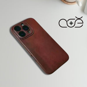 Handmade Premium Cowhide Leather iPhone Case for iPhone 16/ iPhone 15/ iPhone 14/ iPhone 13, Custom Engraving Leather iPhone Case, Gift 2025