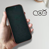 Handmade Premium Cowhide Leather iPhone Case for iPhone 16/ iPhone 15/ iPhone 14/ iPhone 13, Custom Engraving Leather iPhone Case, Gift 2025