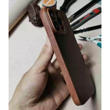 Handmade Retro Cowhide Leather iPhone Case for iPhone 16 Pro/ iPhone 15 Pro/ iPhone 14 Pro/ iPhone 13 Pro, Engraving iPhone Case, Gift