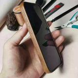 Handmade Premium Cowhide Leather iPhone Case for iPhone 16/ iPhone 15/ iPhone 14/ iPhone 13, Custom Engraved Leather iPhone Case, Gift 2025
