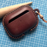 Handmade Premium Cowhide Leather Earphone Case for AirPods Pro/ Pro 2/ AirPods 3/ AirPods 4, Leather AirPods Case