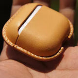 Handmade Premium Cowhide Leather Earphone Case for AirPods Pro/ Pro 2/ AirPods 3/ AirPods 4, Leather AirPods Case