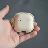 Handmade Premium Original Cowhide Leather Earphone Case for AirPods Pro/ Pro 2/ AirPods 3/ 4, Leather AirPods Case One-piece with Buckle