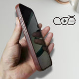 Handmade Premium Cowhide Leather iPhone Case for iPhone 16/ iPhone 15/ iPhone 14/ iPhone 13, Custom Engraved Leather iPhone Case, Gift 2025