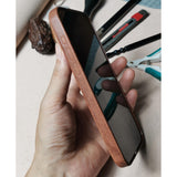 Handmade Retro Cowhide Leather iPhone Case for iPhone 16 Pro/ iPhone 15 Pro/ iPhone 14 Pro/ iPhone 13 Pro, Engraving iPhone Case, Gift
