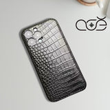 Alligator Leather iPhone Case: Handmade Vegetable Tanned Cover, iPhone 17 Pro/ iPhone 16 Pro/15 Pro/14 Pro/13 Pro