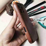 Handmade Italian Leather iPhone Case: Custom Engraving, MagSafe Option, iPhone 17 Pro Max/ iPhone 16 Pro/15 Pro/14 Pro/13 Pro