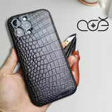 Alligator Leather iPhone Case: Handmade Vegetable Tanned Cover, iPhone 17 Pro/ iPhone 16 Pro/15 Pro/14 Pro/13 Pro
