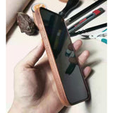 Handmade Cowhide Leather iPhone Case: Custom Engraved, Magsafe Option, iPhone 17 Pro Max/ iPhone 16 Pro/15 Pro/14 Pro/13 Pro