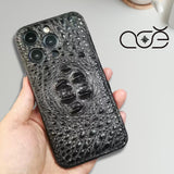 Alligator Leather iPhone Case: Handmade Vegetable Tanned iPhone Cover,  Fits for iPhone 17/ iPhone 16/ iPhone 15 Pro/ iPhone 14 Pro/iPhone 13 Pro