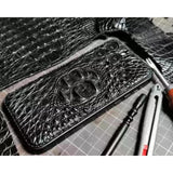 Alligator Leather iPhone Case: Handmade Vegetable Tanned iPhone Cover,  Fits for iPhone 17/ iPhone 16/ iPhone 15 Pro/ iPhone 14 Pro/iPhone 13 Pro