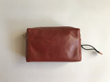 Handmade Personalised Genuine Cowhide Leather Travel Organiser, Charger/ Accessories Holder, Dopp Kit