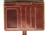 Personalized Handmade Genuine Leather Passport Holder, Slim Leather Wallet with SIM/ SD Card Slots