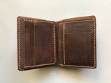 Personalised Crazy Horse Leather Trifold Wallet for Men/ Women, Engraved Leather Wallet