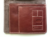 Personalized Handmade Genuine Leather Passport Holder, Slim Leather Wallet with SIM/ SD Card Slots