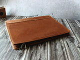 Vintage 3-Ring Binder Portfolio, Handmade Leather Holder for A4/ Legal Pad/Notepad Padfolio