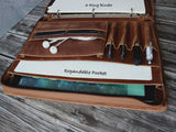 Vintage 3-Ring Binder Portfolio, Handmade Leather Holder for A4/ Legal Pad/Notepad Padfolio