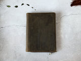 Vintage Custom Crazy-Horse Leather Padfolio with Clipboard, A5 File Folder