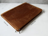 Vintage Distressed Crazy Horse Leather Portfolio, Fits up to 13-inch Laptop