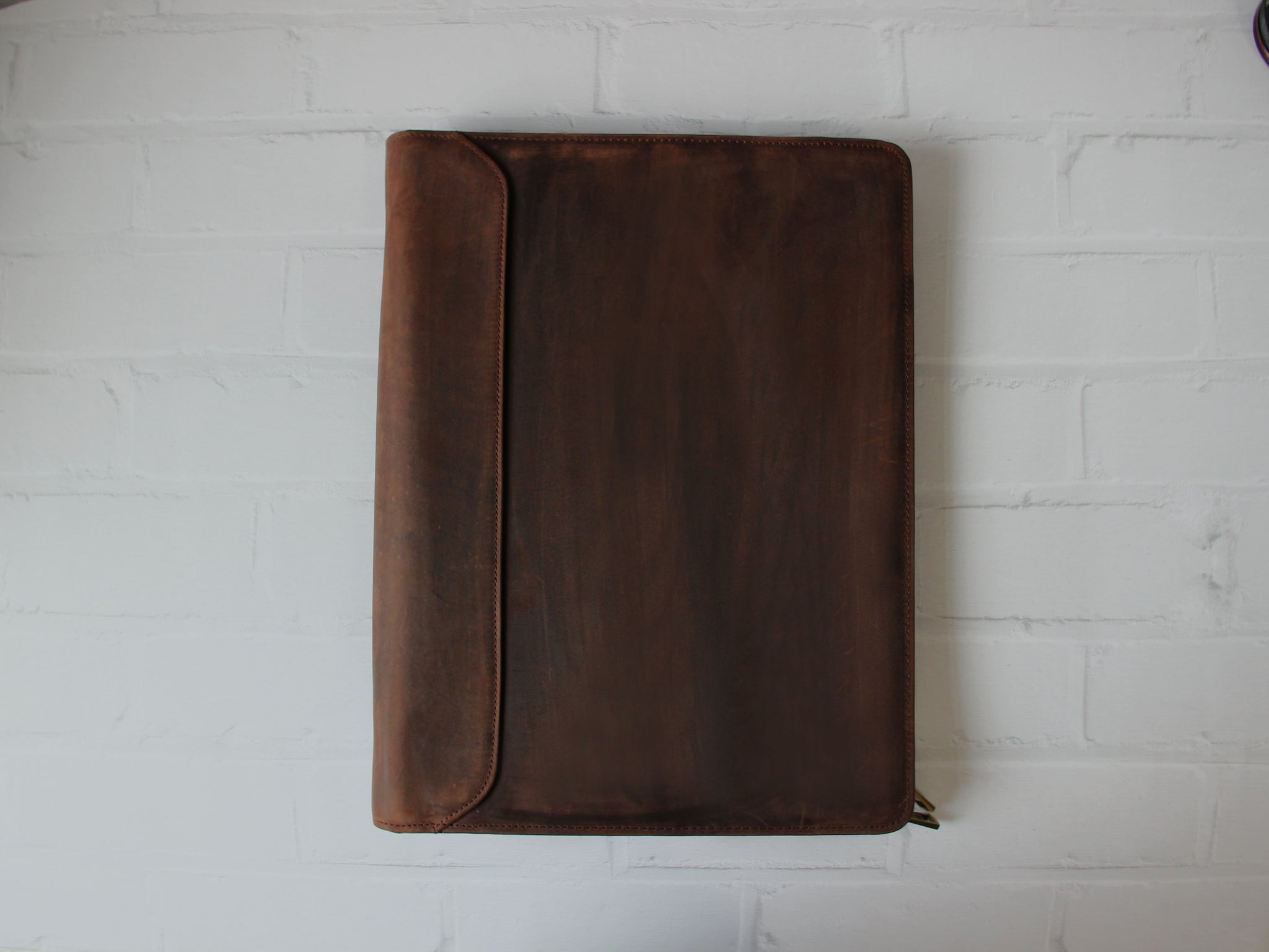 Vintage 3-Ring Binder Portfolio, Handmade Leather Holder for A4/ Legal –  AcexLeather