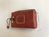 Handmade Personalised Genuine Cowhide Leather Travel Organiser, Charger/ Accessories Holder, Dopp Kit
