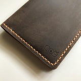 Personalised Crazy Horse Leather Wallet with Multi Card Slots, Slim Long Wallet